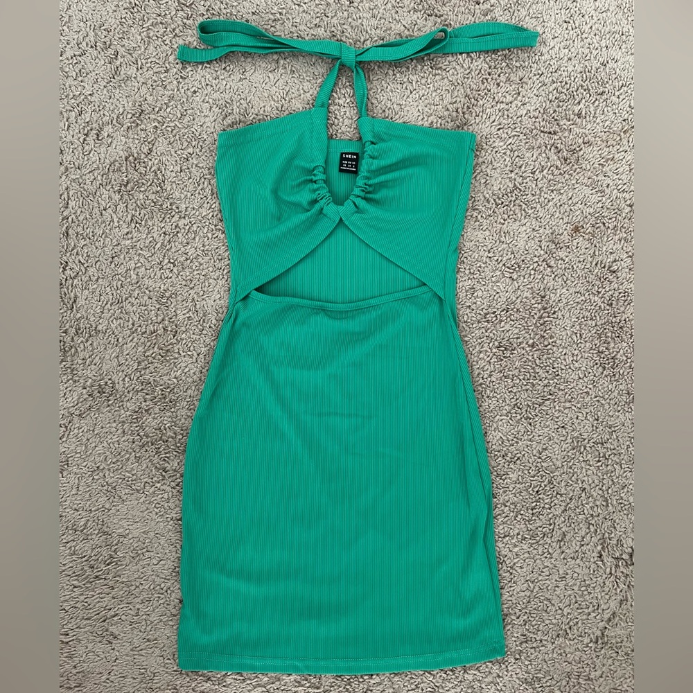 New Green Cutout Dress